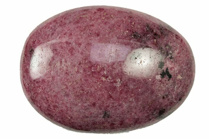 Polished Rhodonite Palm Stone - Madagascar #252216